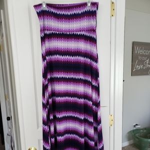 Purple zigzag maxi